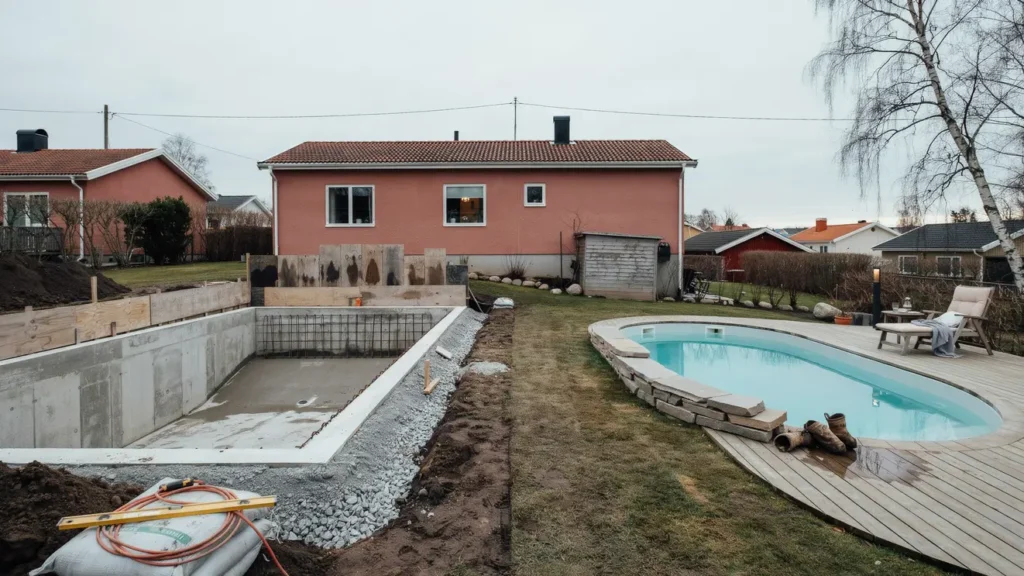 betongpool eller glasfiberpool s v ljer du r tt pooltyp f r tomt budget och badvanor